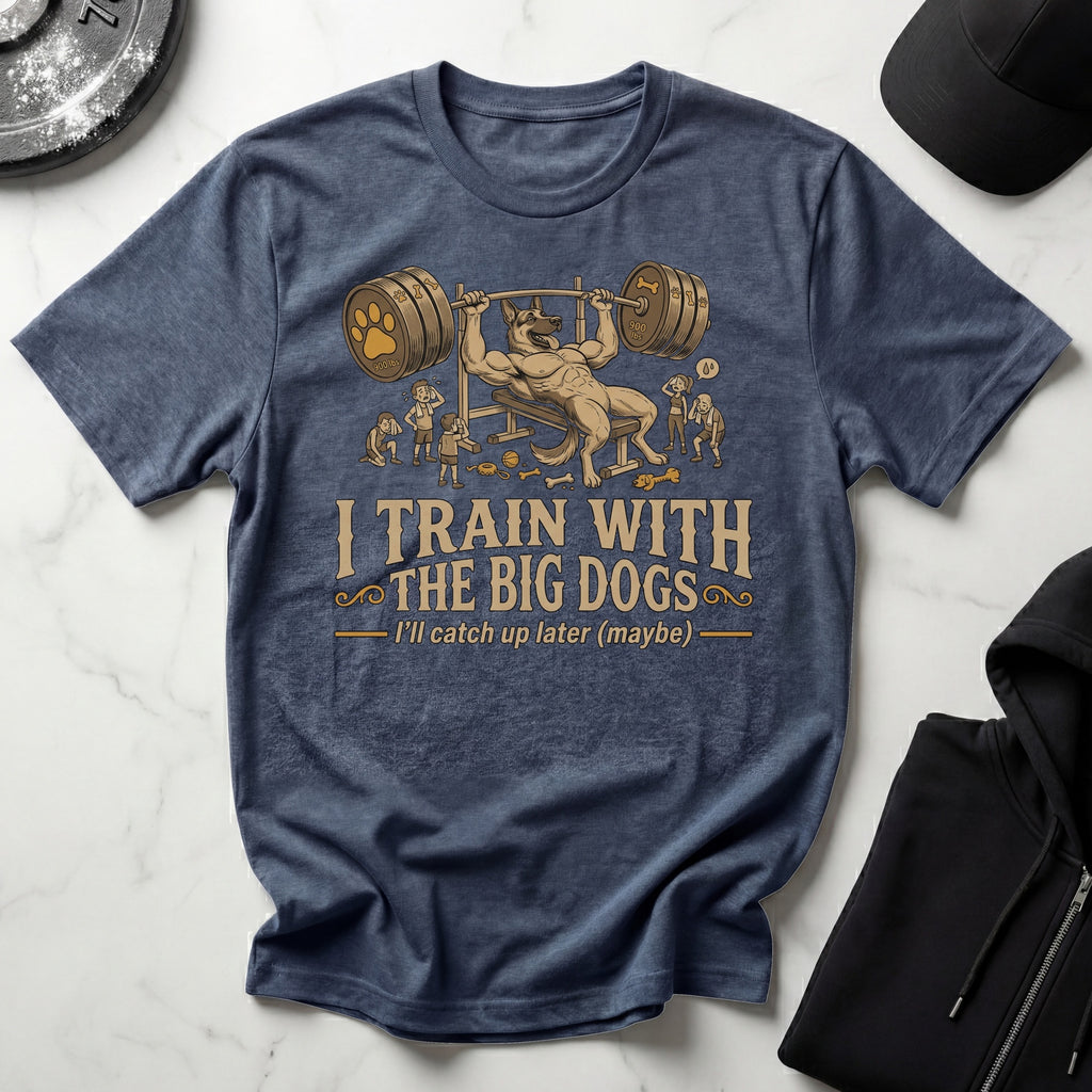 I Train With The Big Dogs Gym T-Shirt