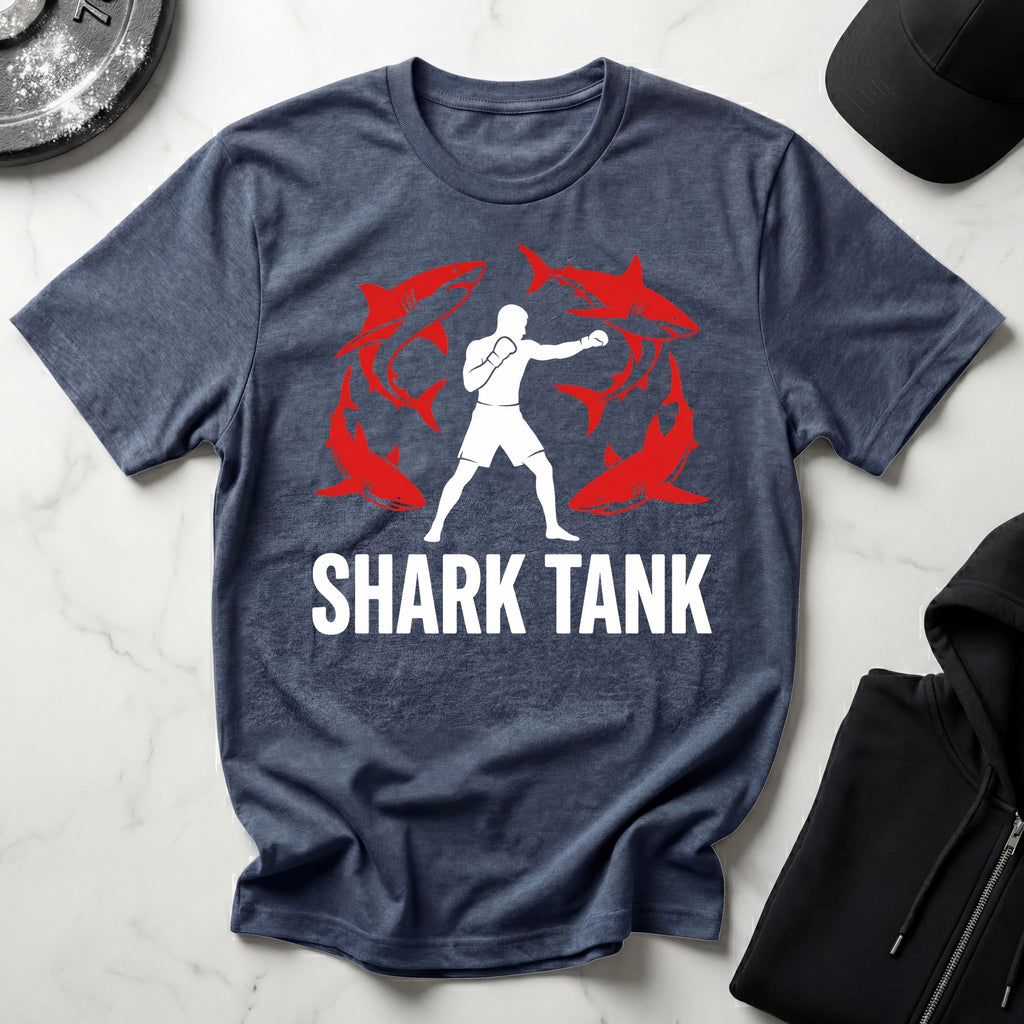 MMA Shark Tank Training Red Gym T-Shirt