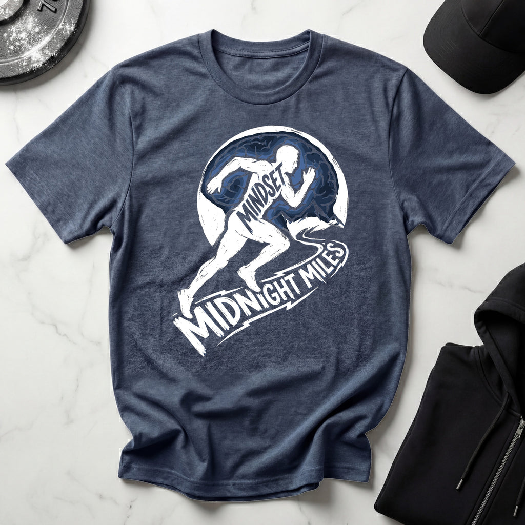 Midnight Miles Marathon Mindset Gymwear T-Shirt