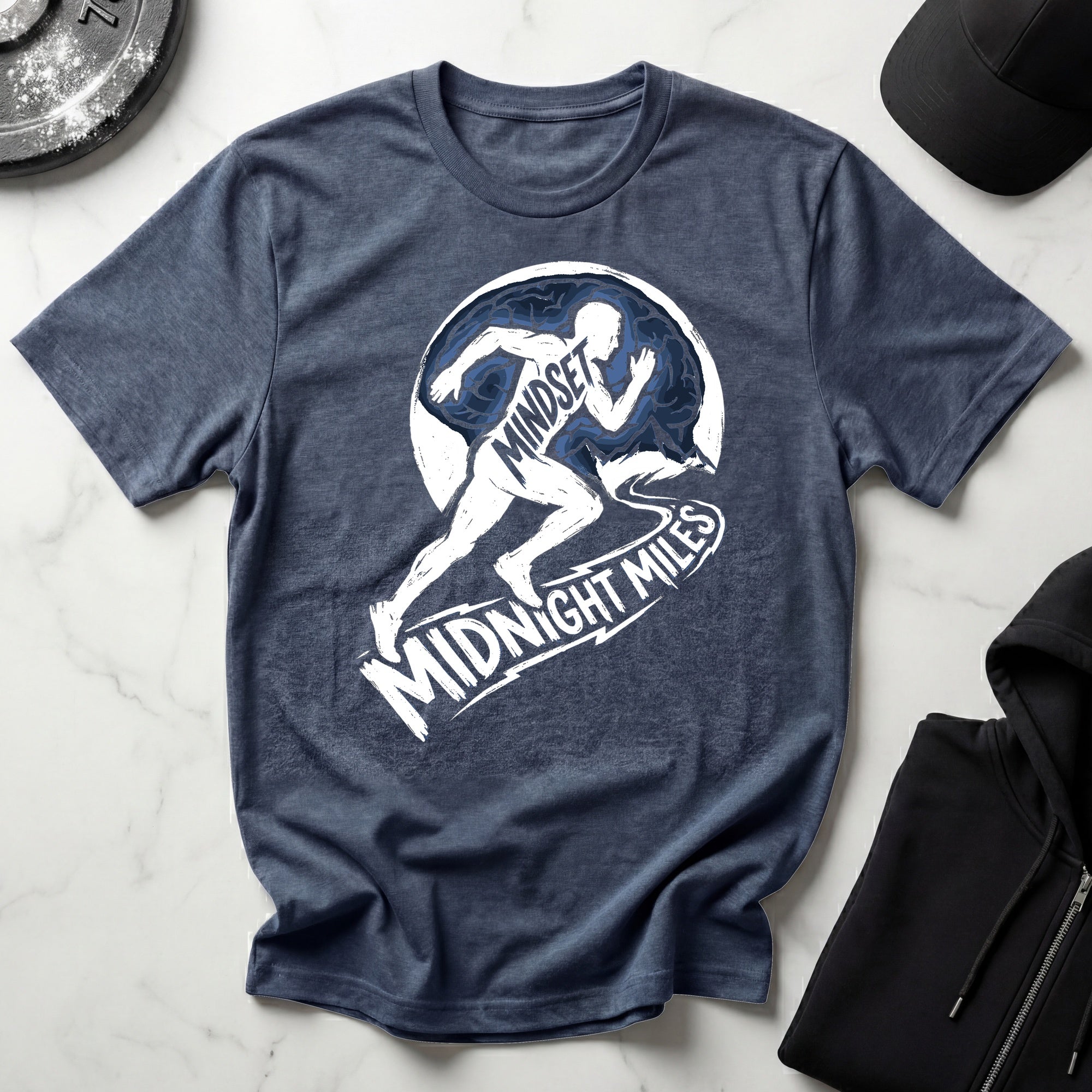 Midnight Miles Marathon Mindset Gymwear T-Shirt