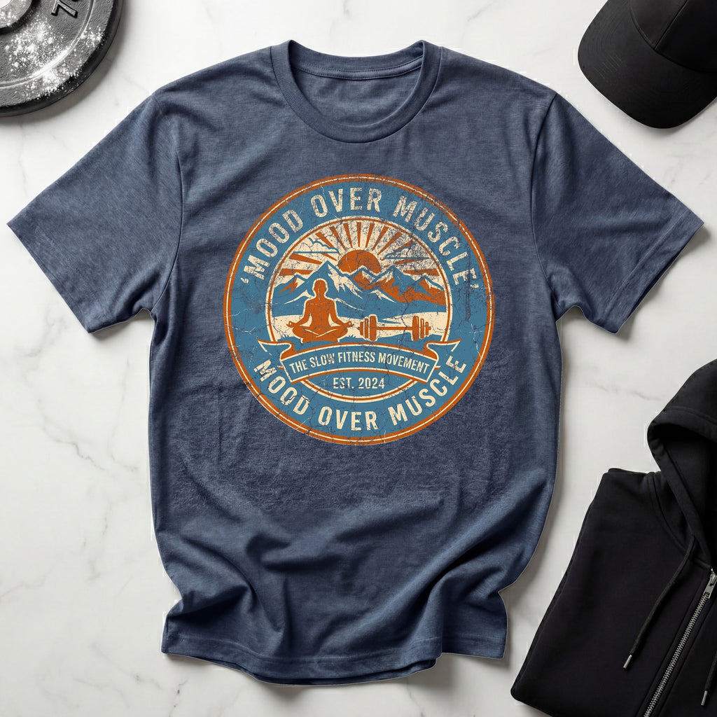 Mood Over Muscle Grunge Vintage Gym T-Shirt
