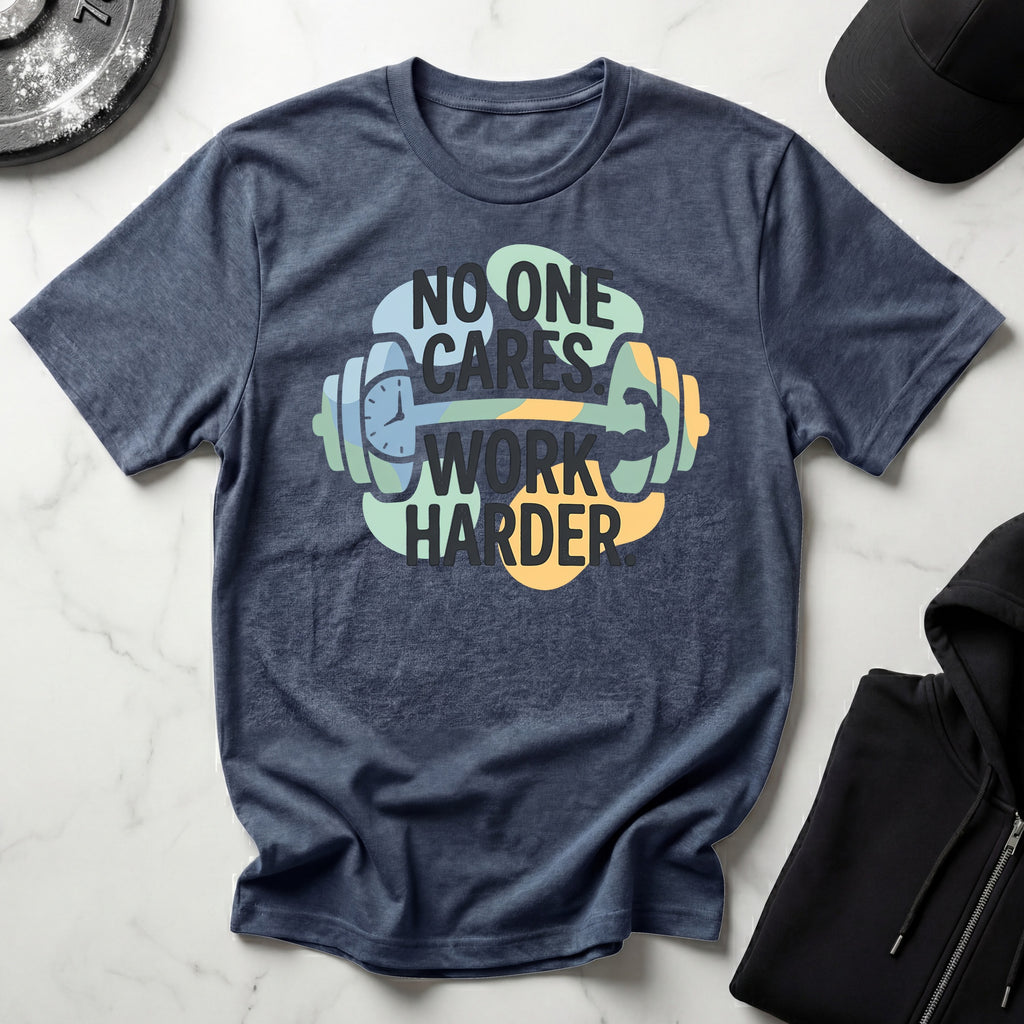 No One Cares Work Harder Gym T-Shirt