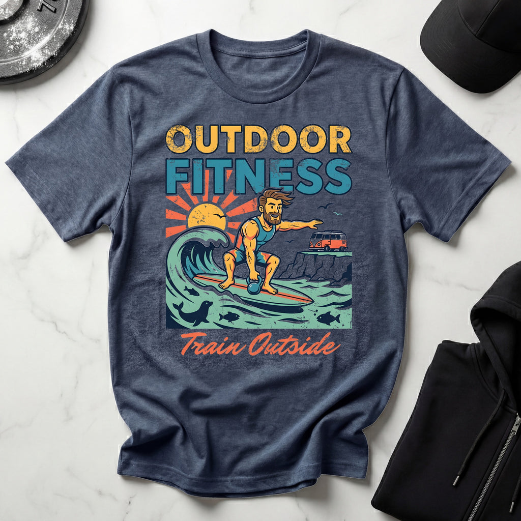 Outdoor Fitness Train Outside Gymwear T-Shirt