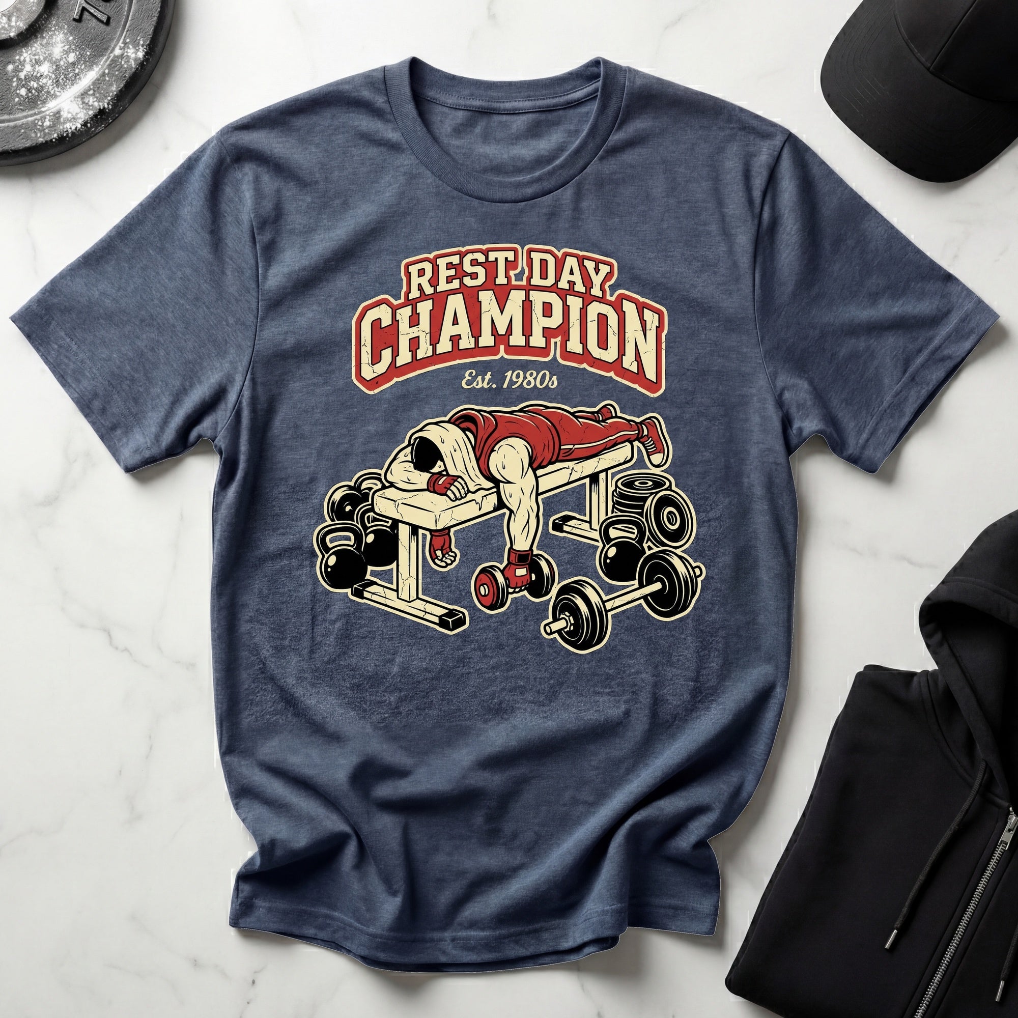 Rest Day Champion Gym T-Shirt