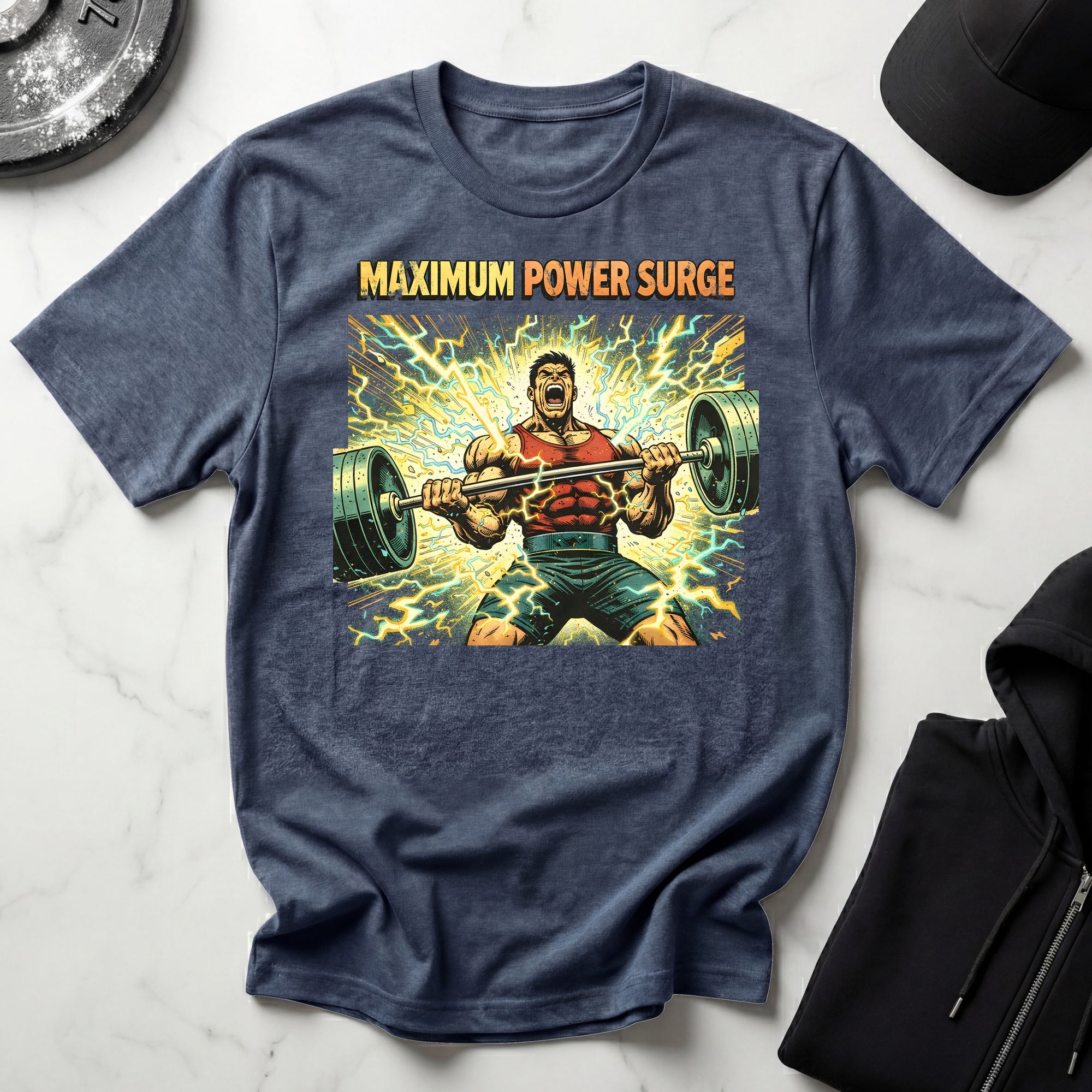 Retro Comic Maximum Power Surge Gymwear T-Shirt