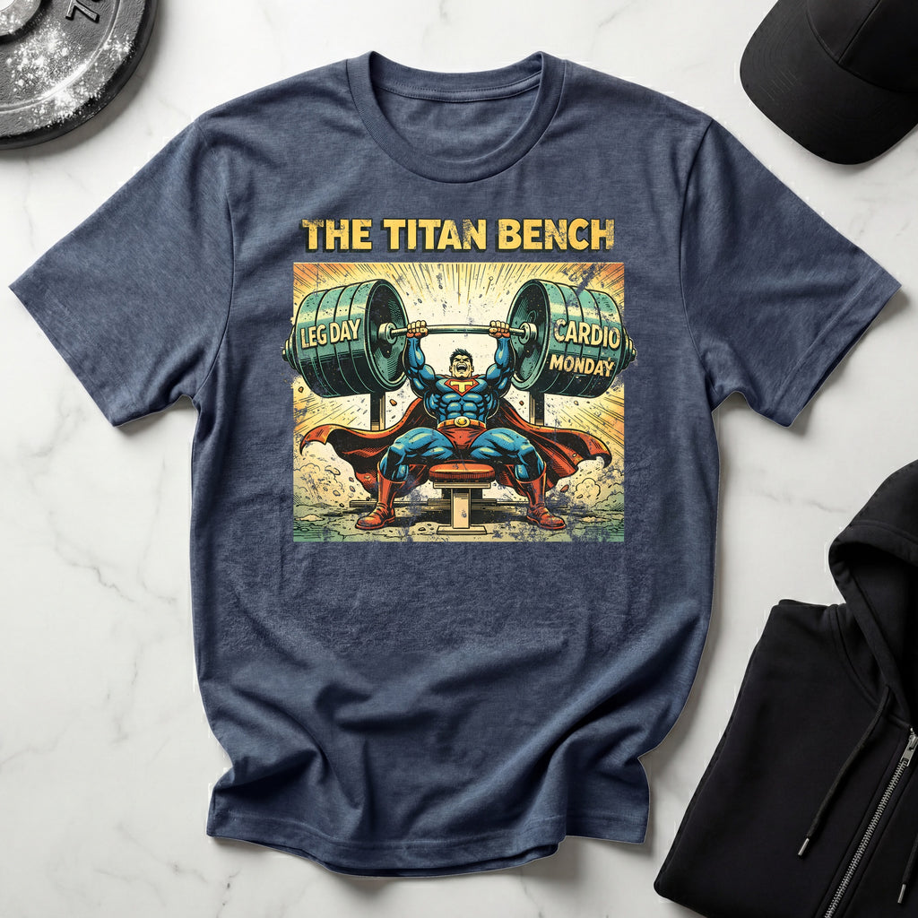 Retro Comic Titan Bench Gymwear T-Shirt
