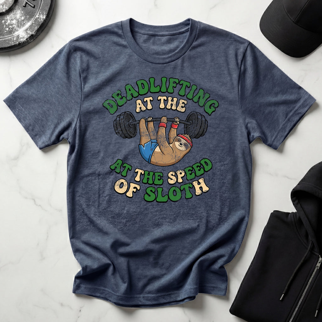 Deadlifting At The Speed of Sloth Vintage Gym T-Shirt
