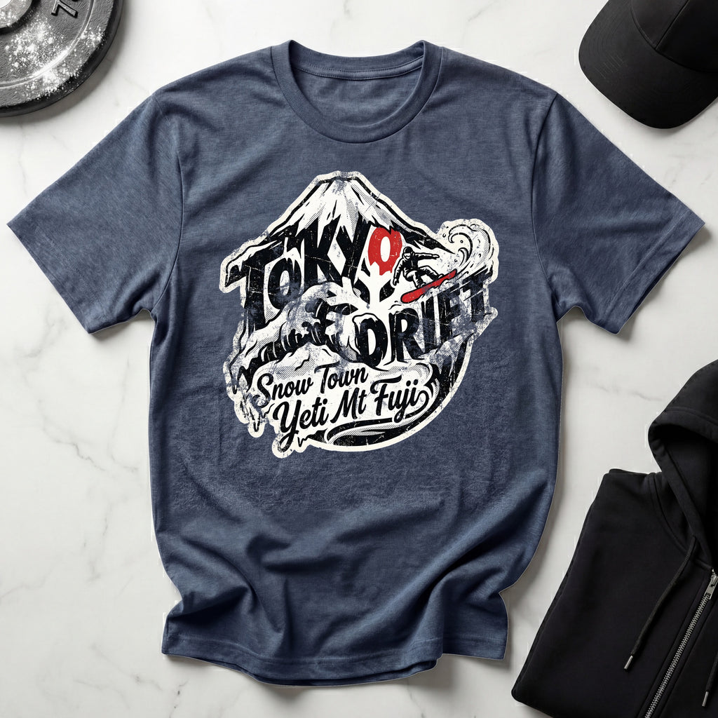 Mt Fuji Drift Snowboarding T-Shirt