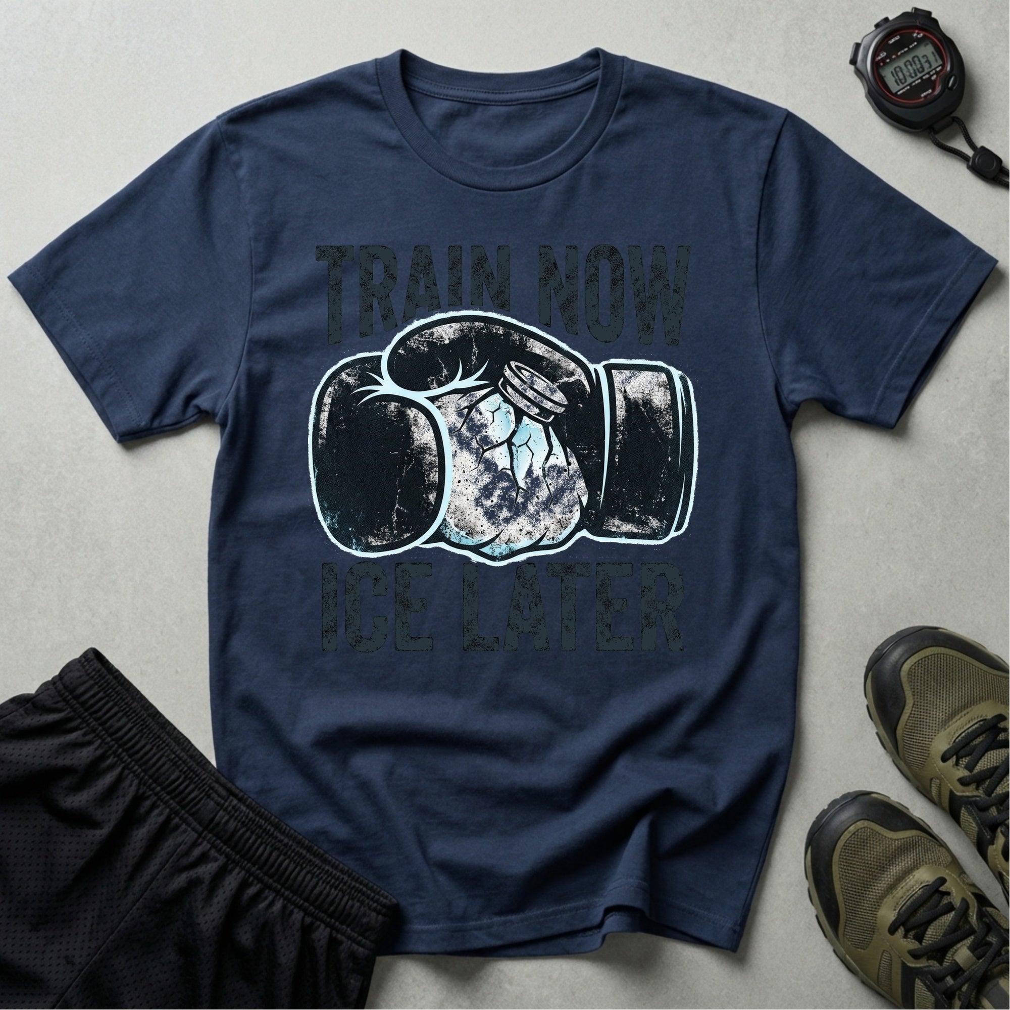 Train Now Ice Later Boxing Gym T-Shirt