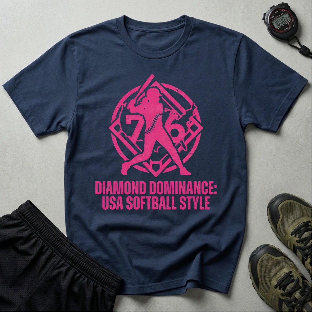 Diamond Dominance Softball USA Gym T-Shirt