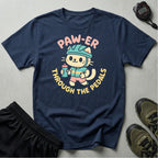 Cycling Cat Illustration T-Shirt