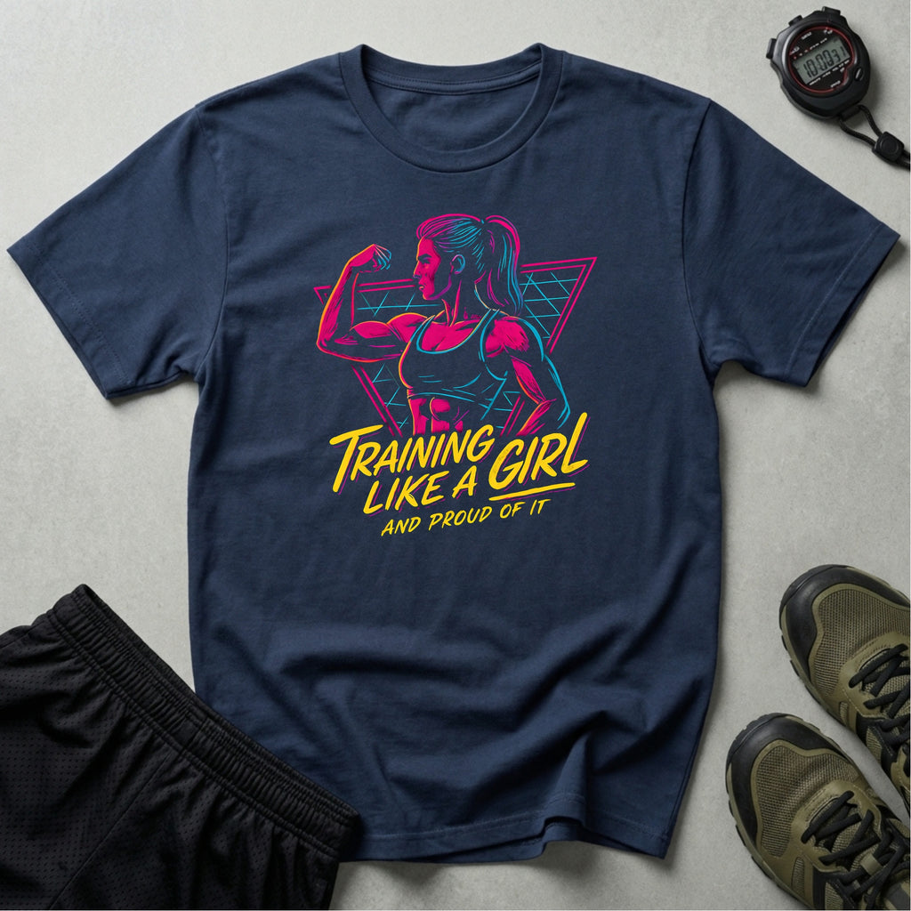Neon Female Bodybuilder T-Shirt