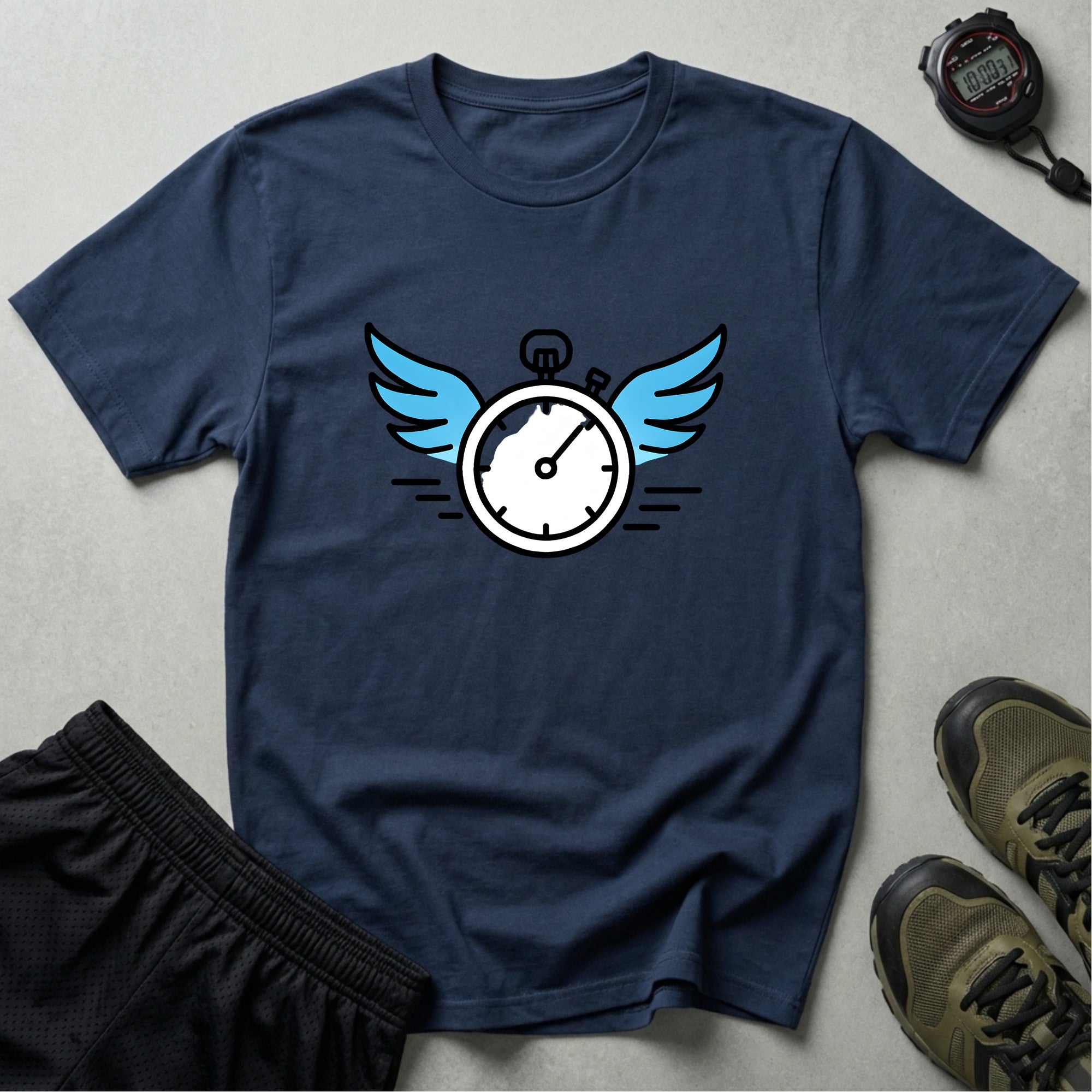 Clock with Wings T-Shirt