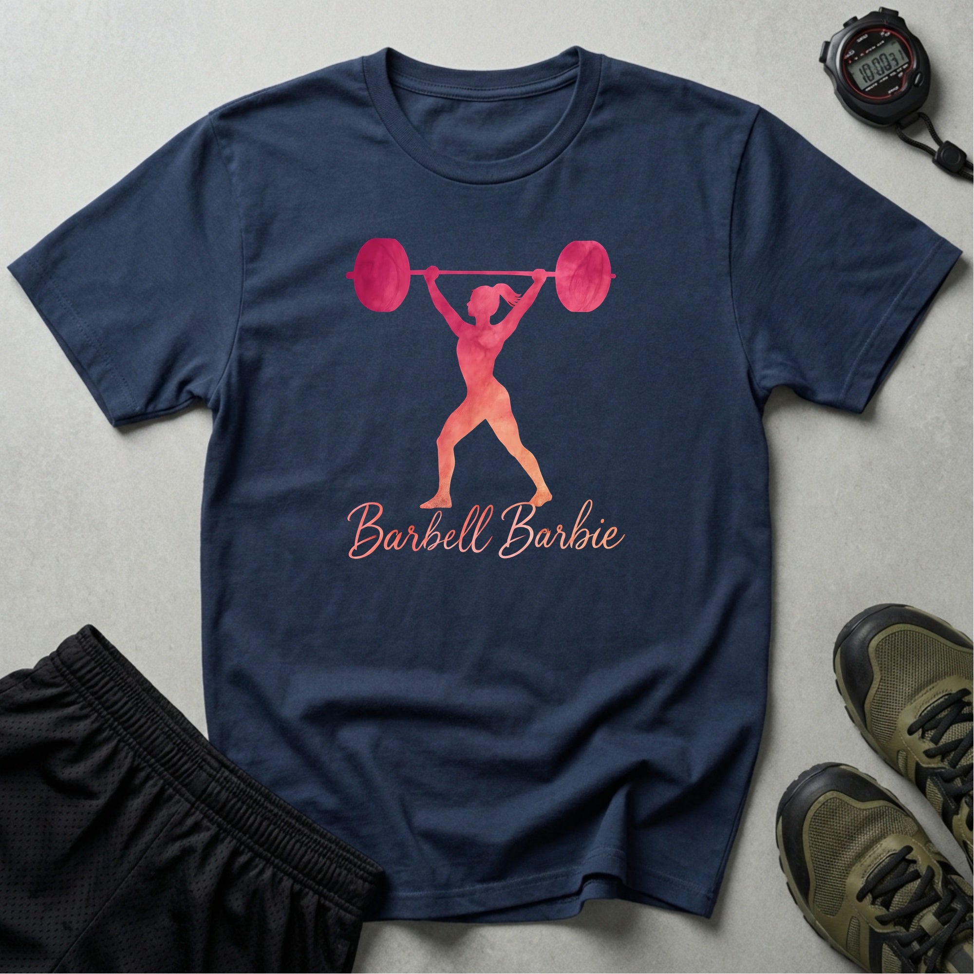 Barbell Barbie silhouette T-Shirt