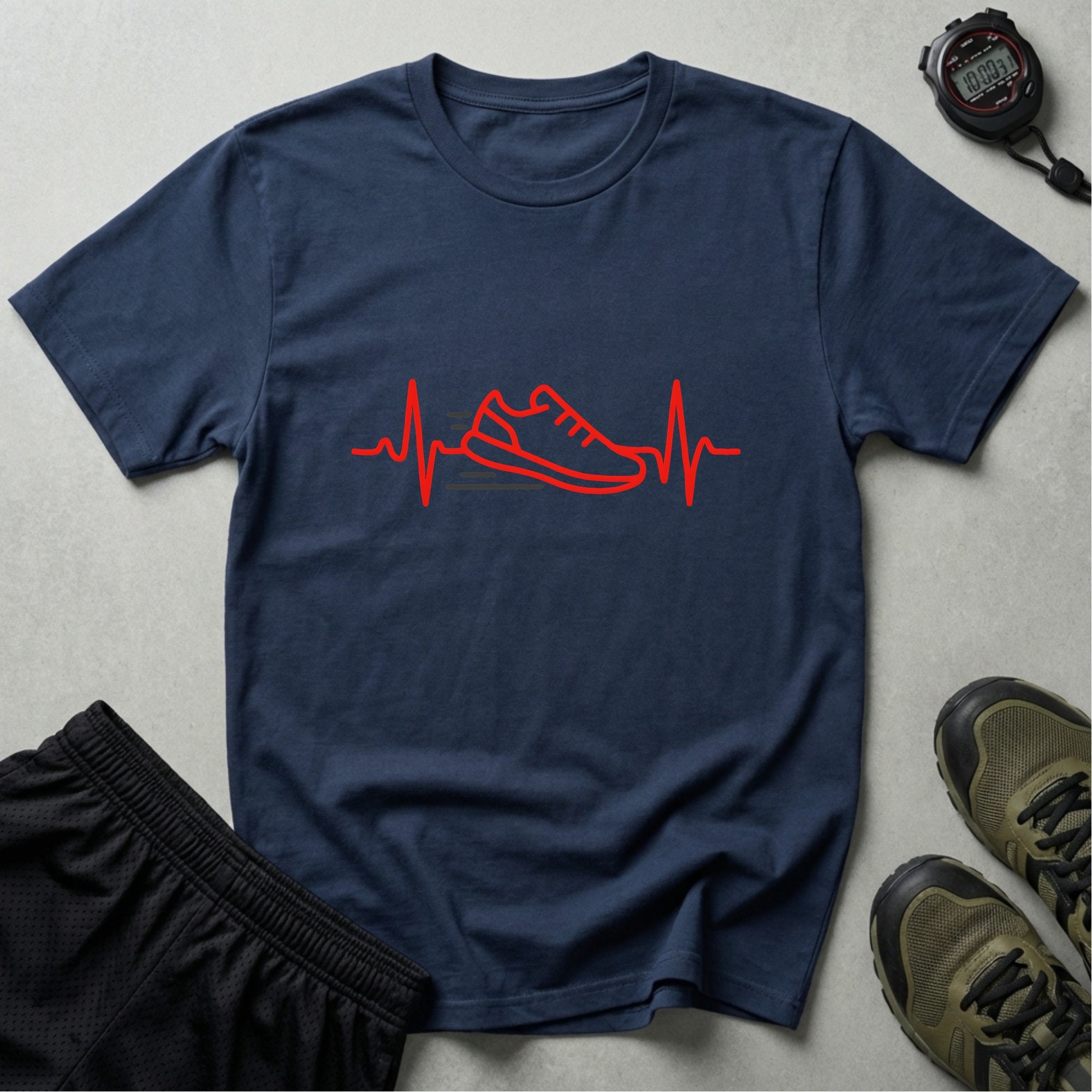 Sneaker Heartbeat Illustration T-Shirt