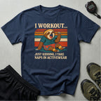 Napping Bear in Activewear T-Shirt