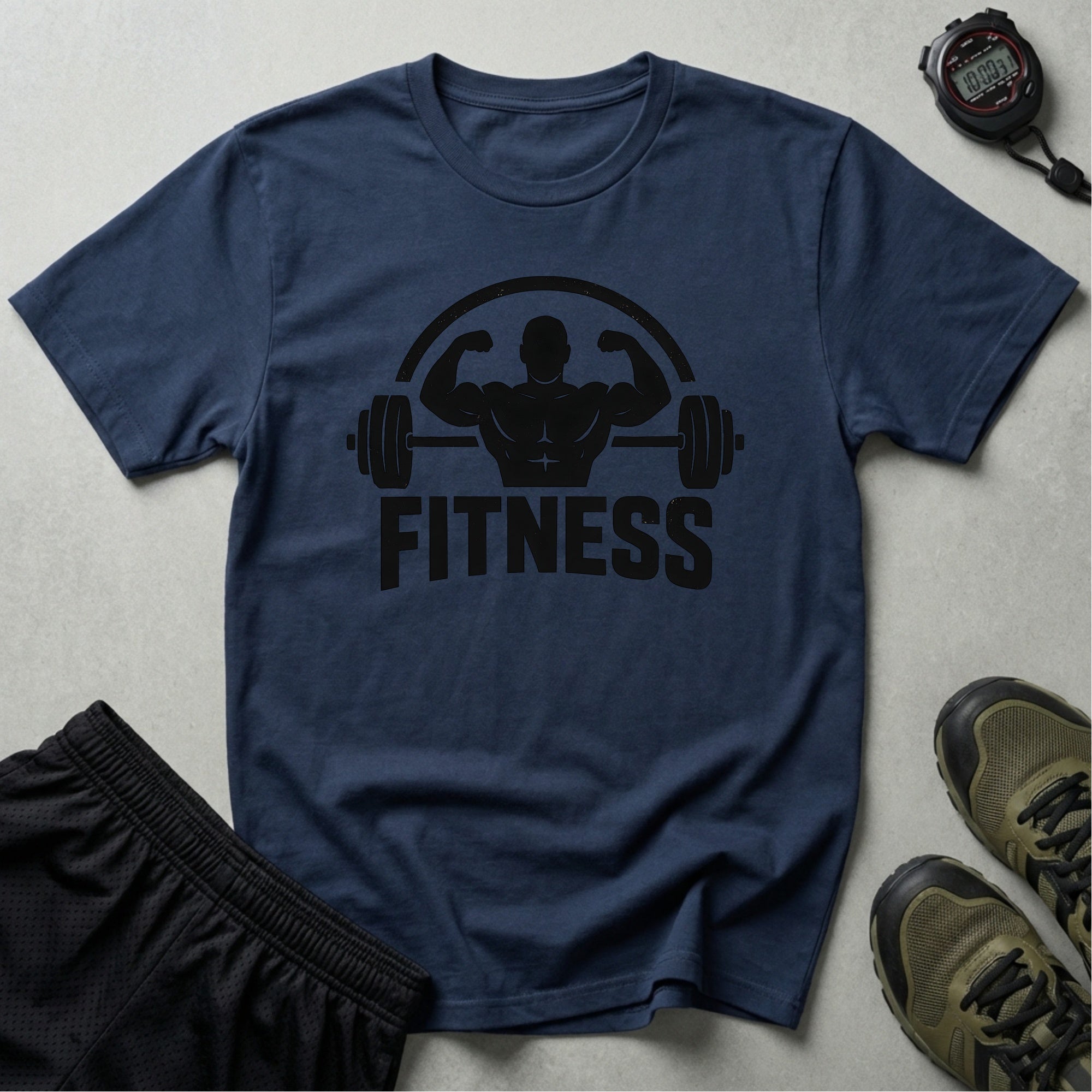Fitness silhouette logo T-Shirt