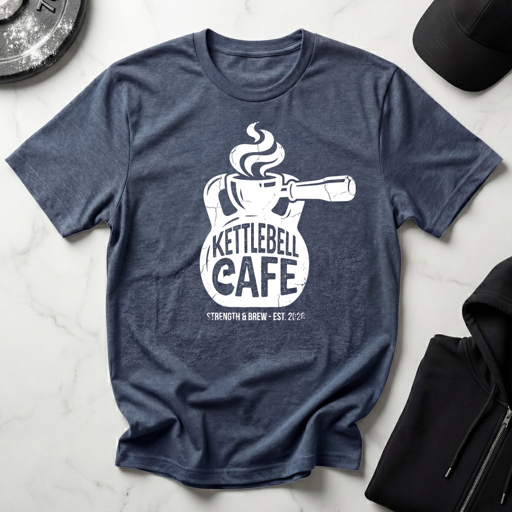 Kettlebell Cafe Designer Vintage Gymwear T-Shirt