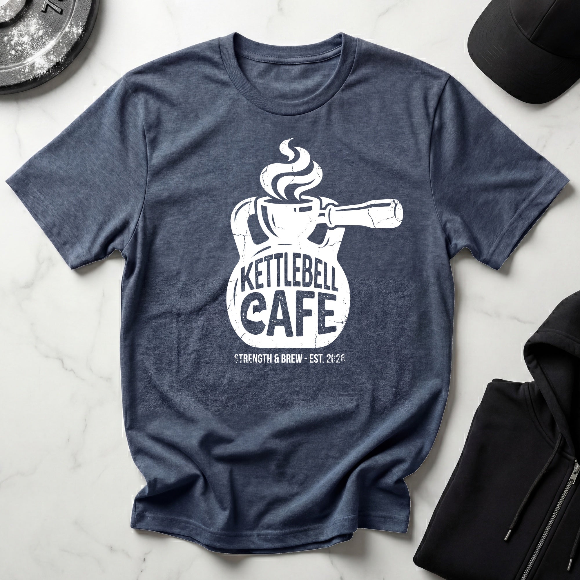 Kettlebell Cafe Designer Vintage Gymwear T-Shirt