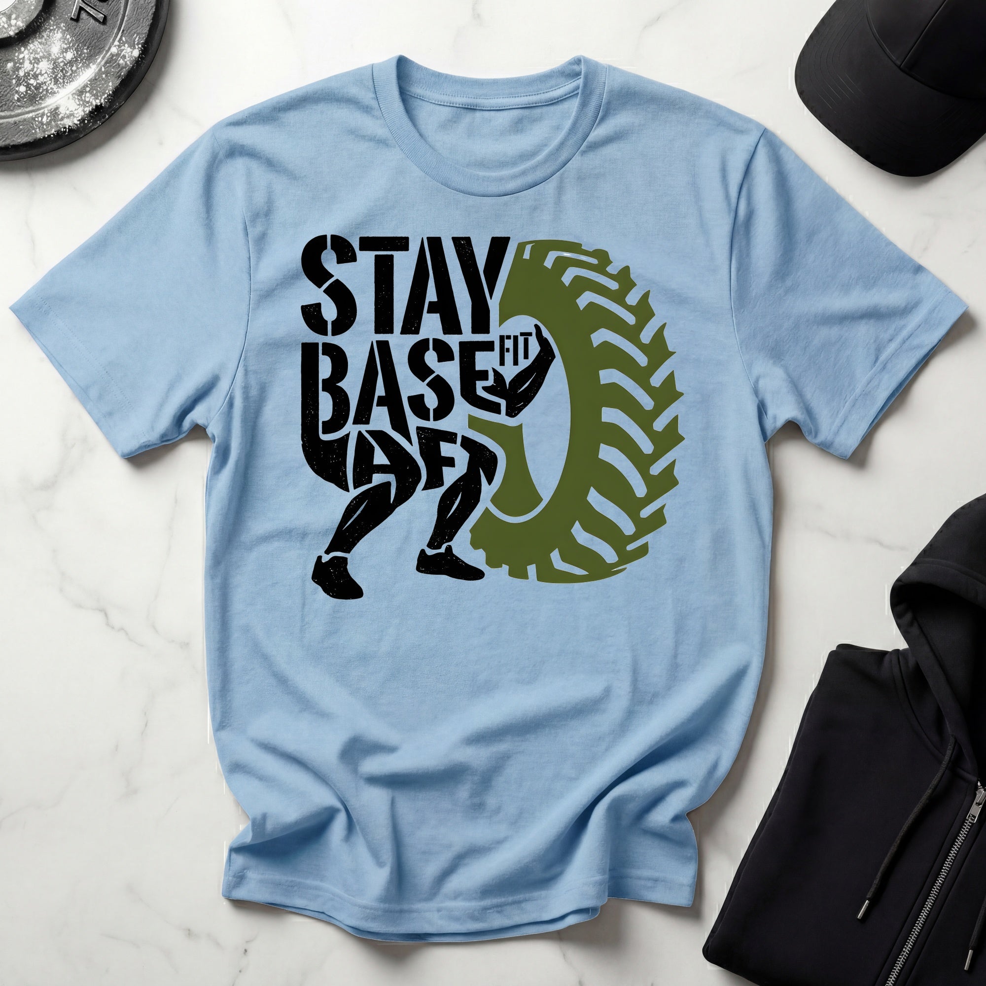 Stay Basefit Army Fitness Test Military Gymwear T-Shirt