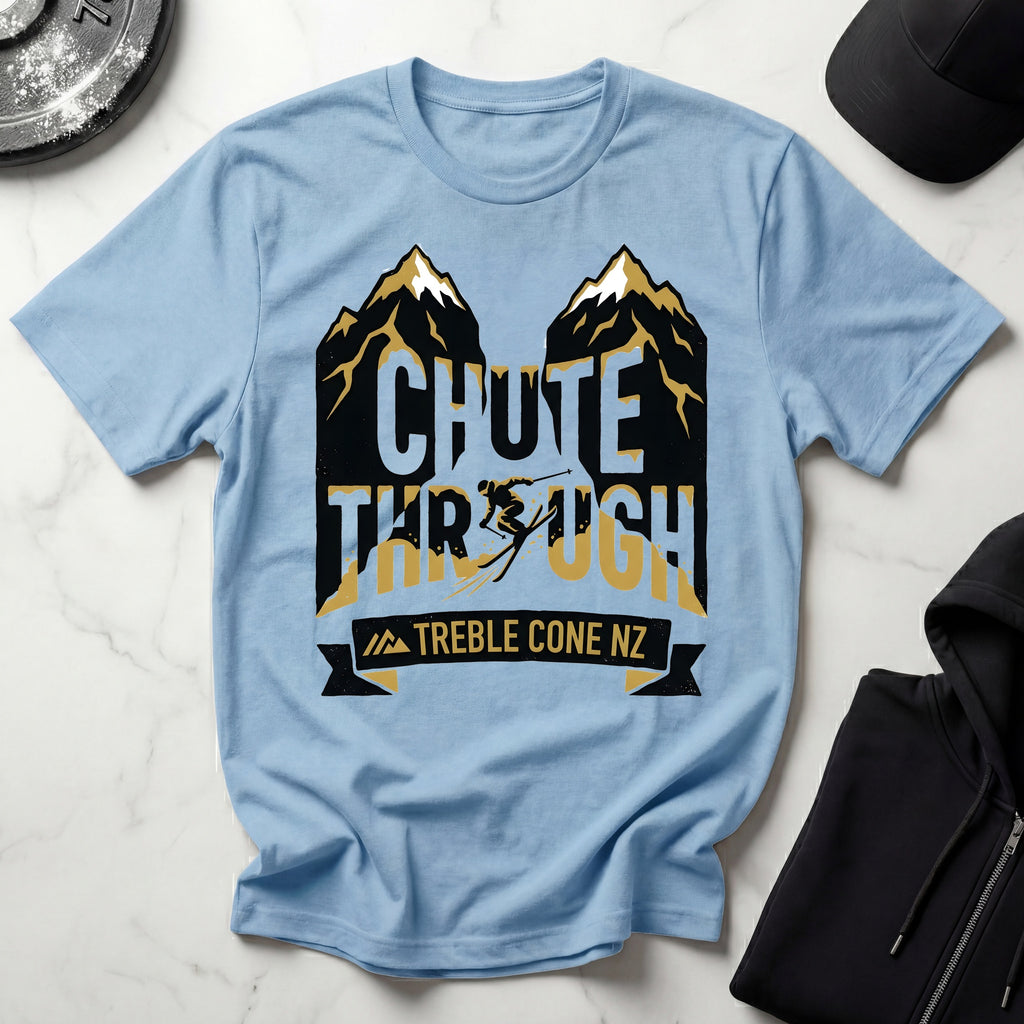 Chute Through Treble Cone Ski T-Shirt