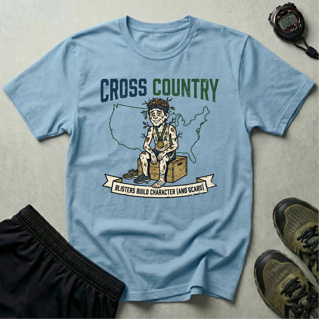 Cross Country USA Builds Character Gym T-Shirt