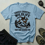 Cross Country Wildlife Run Scared Too T-Shirt