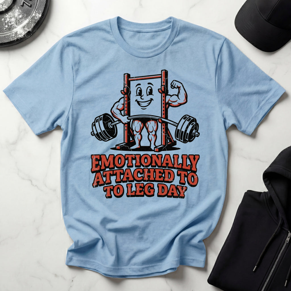 Emotionally Attached to Leg Day Gym T-Shirt