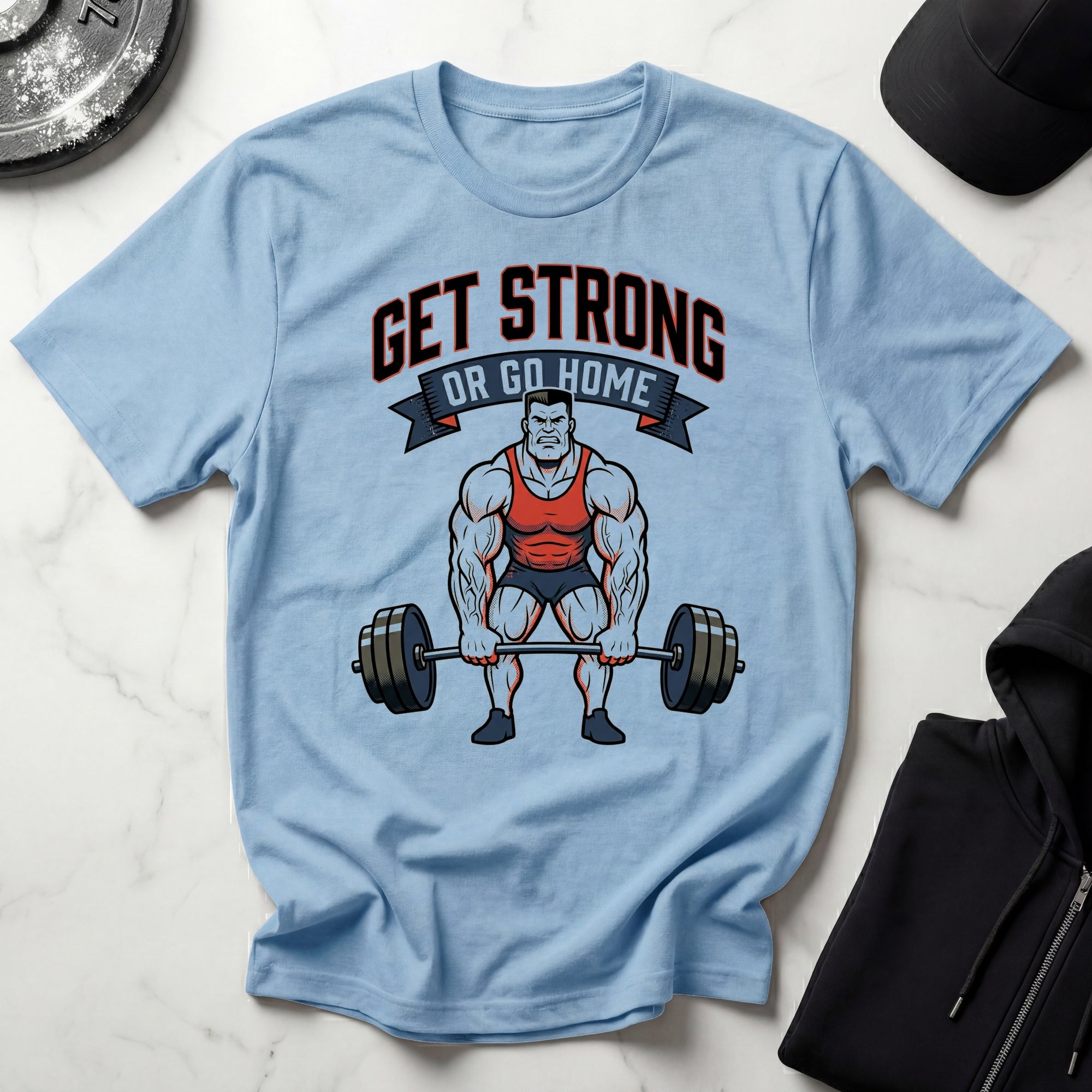 Get Strong 60s Gym T-Shirt
