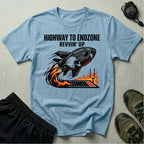 Gridiron Highway To Endzone Rev Up Gym T-Shirt