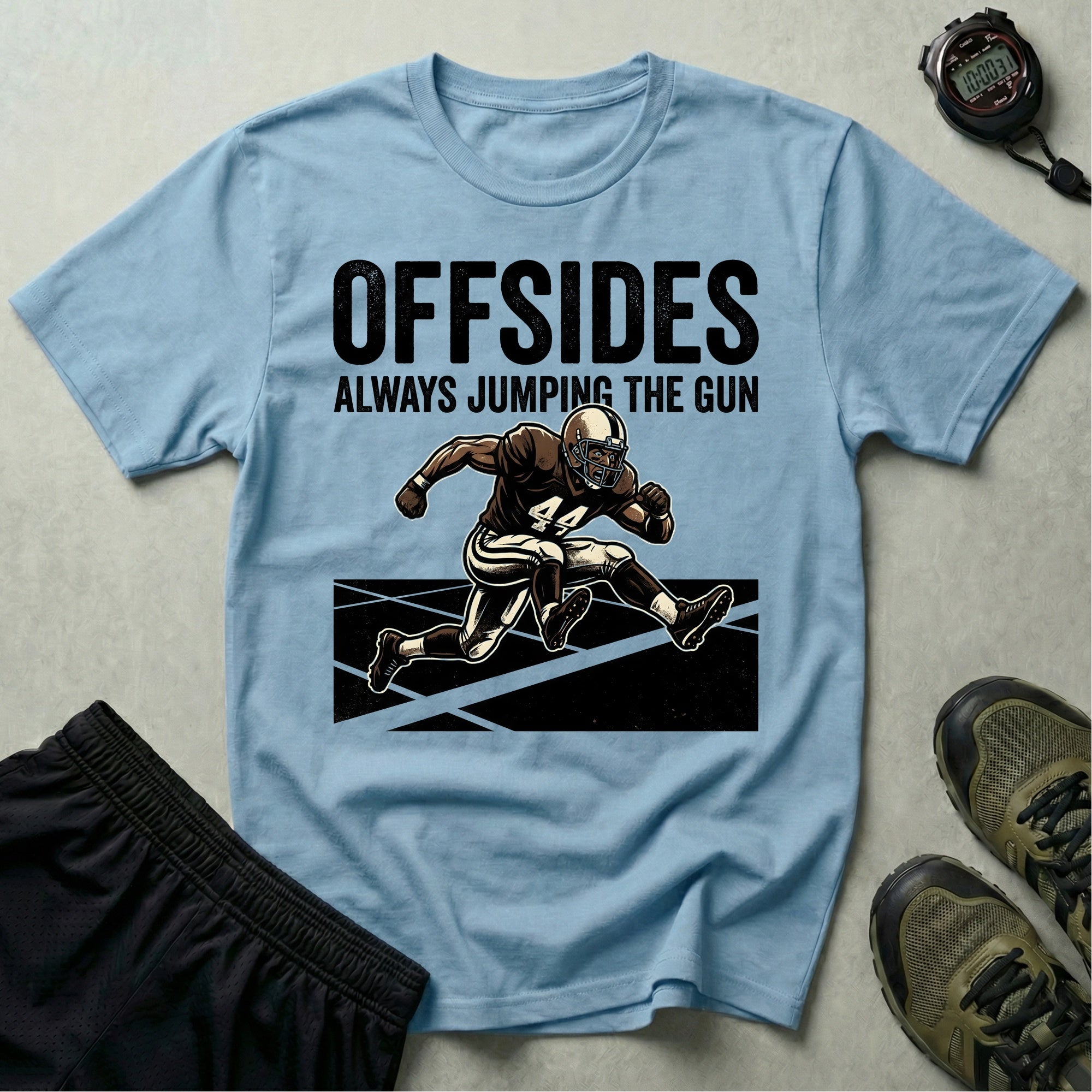 Gridiron Offsides Jump The Gun Gym T-Shirt