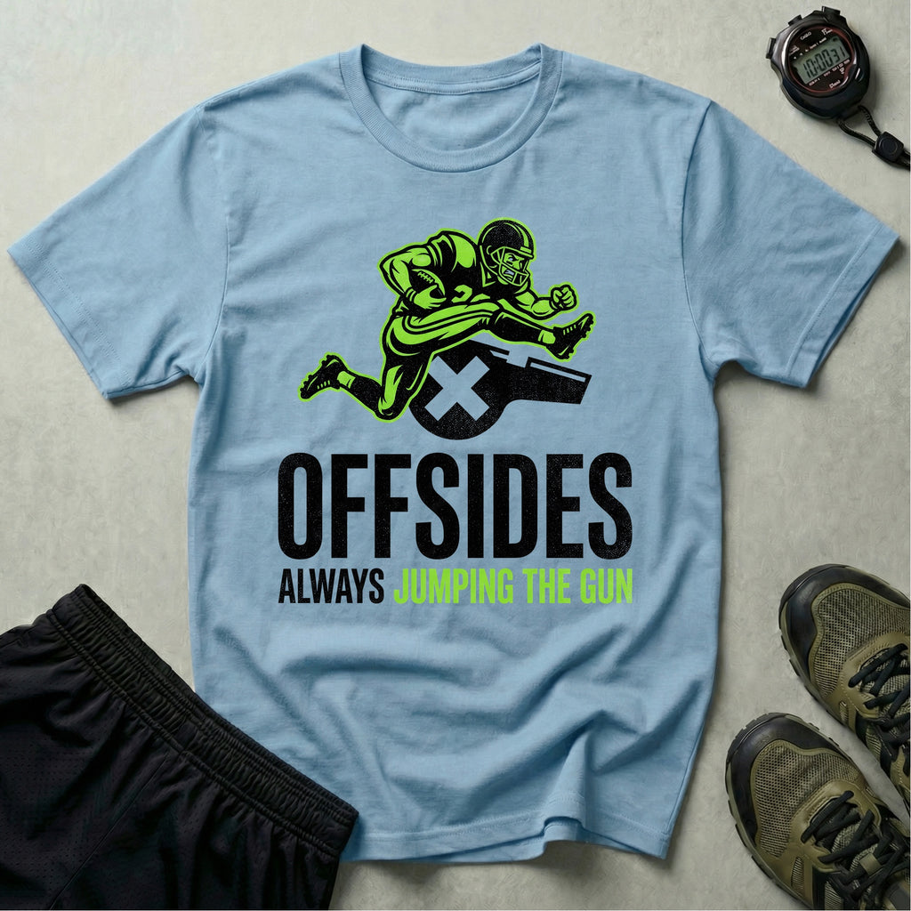 Gridiron NFL Offsides Jumping The Gun Gym T-Shirt