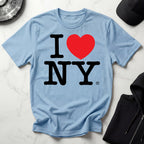 I Love NY Classic Black Designer Gymwear T-Shirt