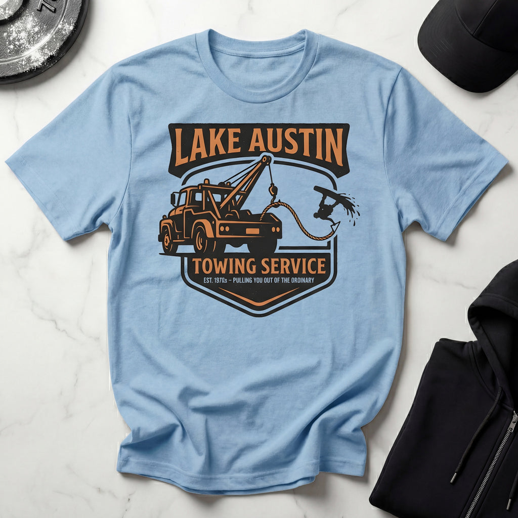 Lake Austin Wakeboarding Vintage Designer Gymwear T-Shirt