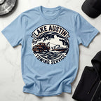 Lake Austin Towing Wakeboard Designer Gym T-Shirt