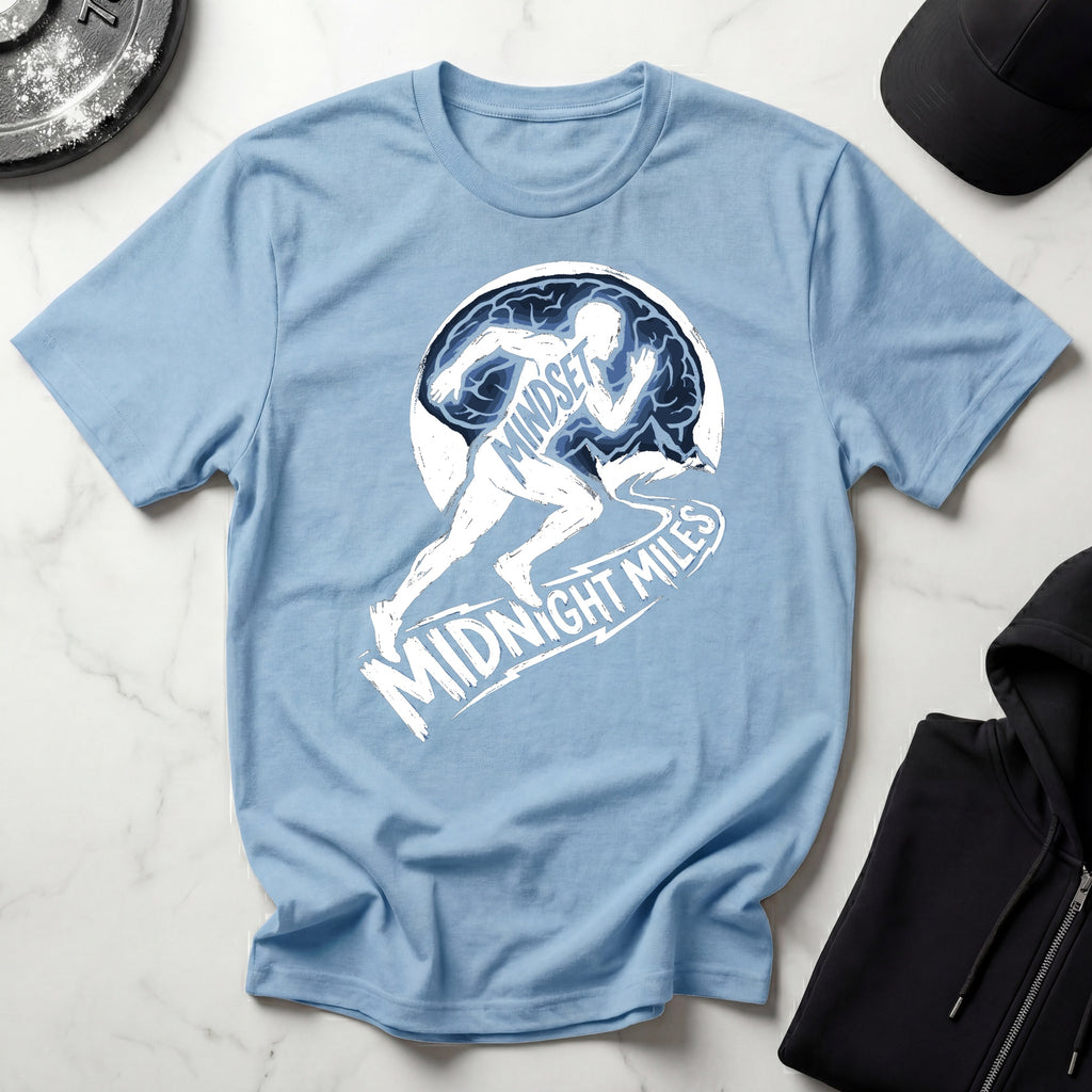 Midnight Miles Marathon Mindset Gymwear T-Shirt