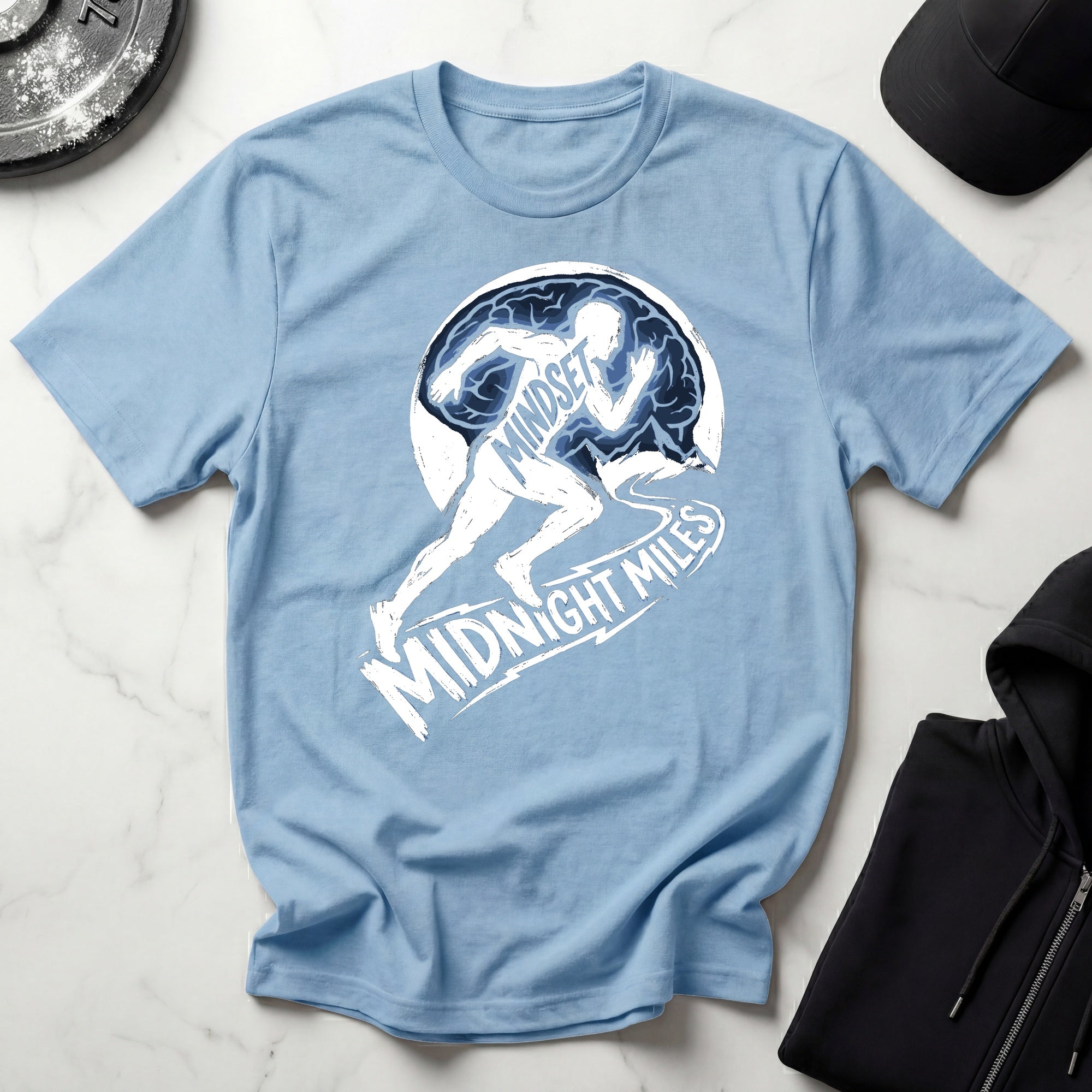 Midnight Miles Marathon Mindset Gymwear T-Shirt