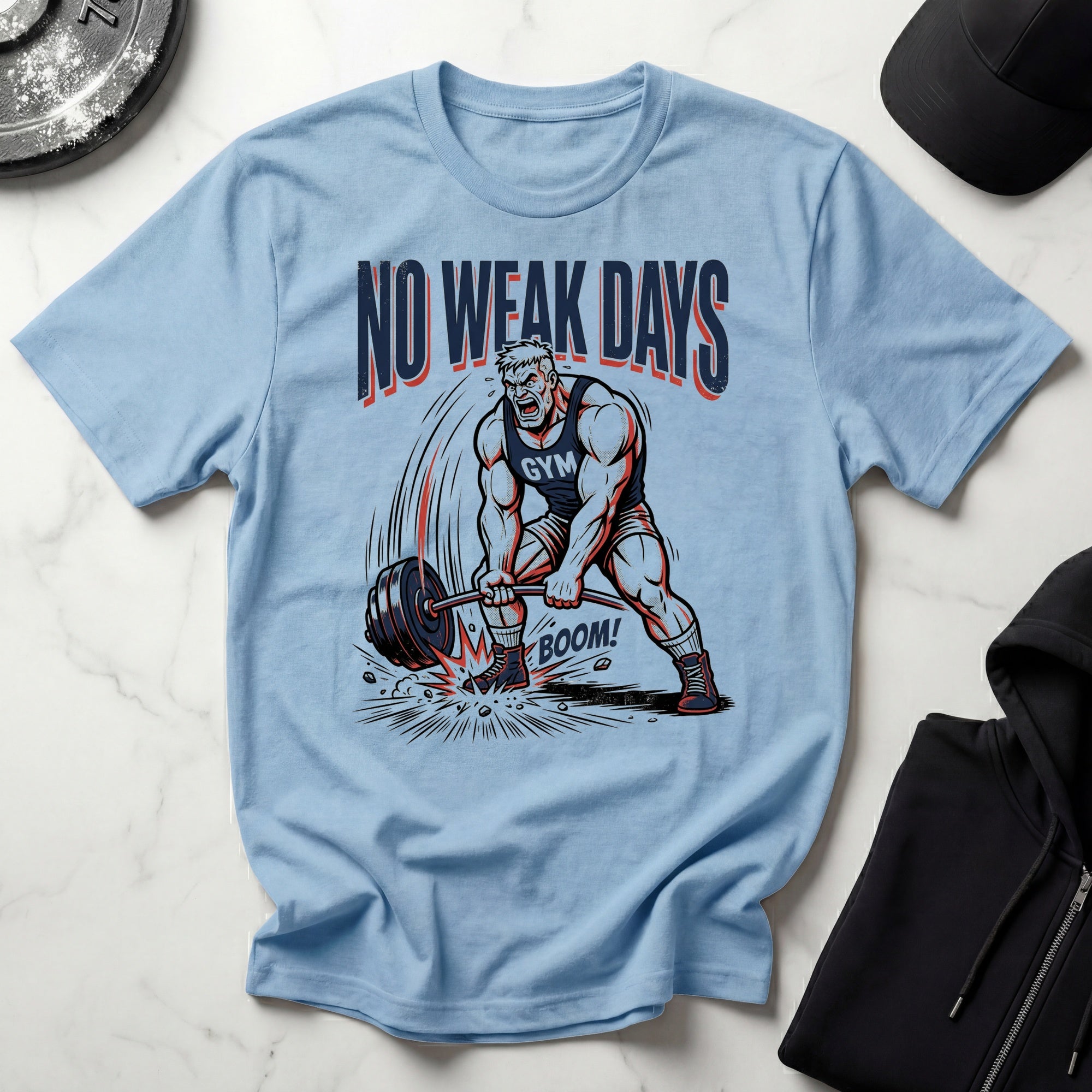No Weak Days 60s Gym T-Shirt