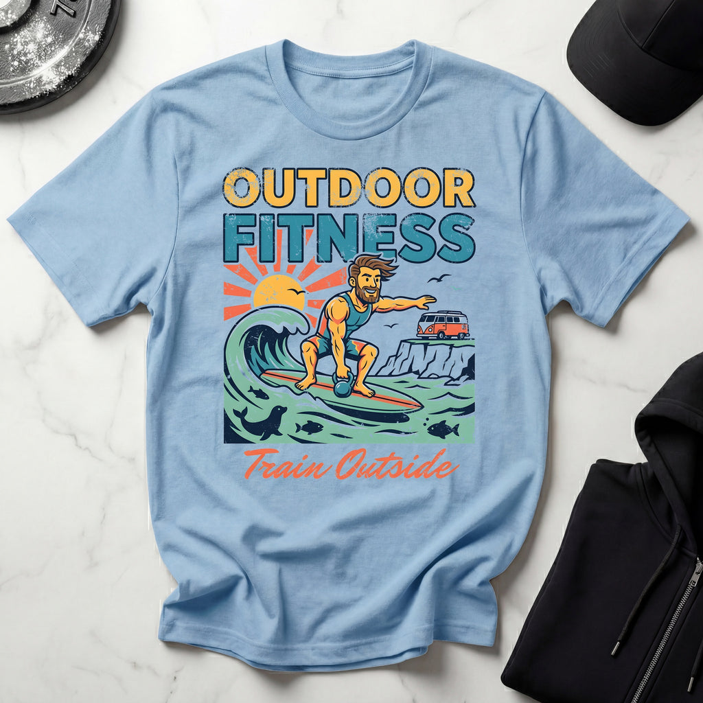 Outdoor Fitness Train Outside Gymwear T-Shirt