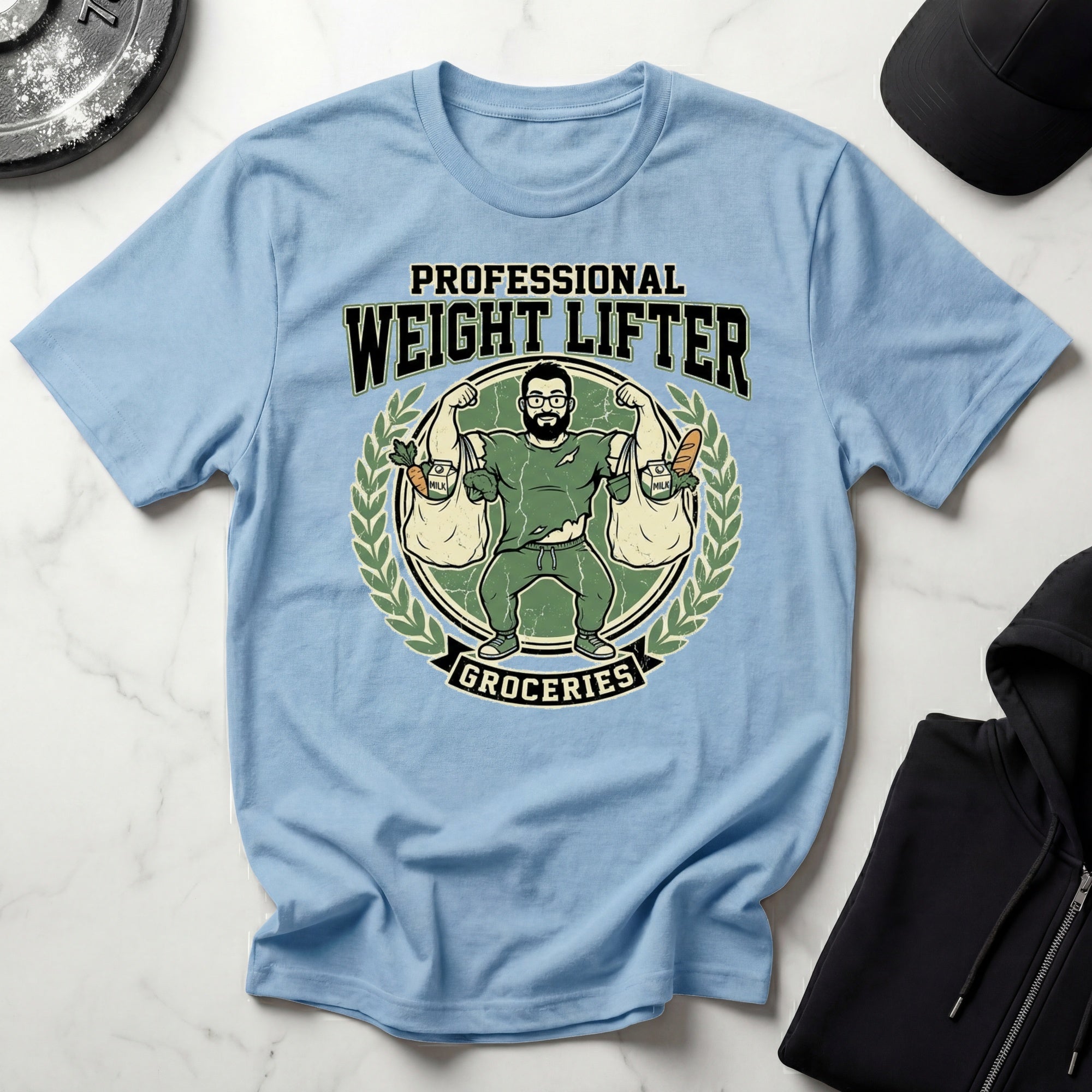 Professional Weight Lifter Groceries Gym T-Shirt