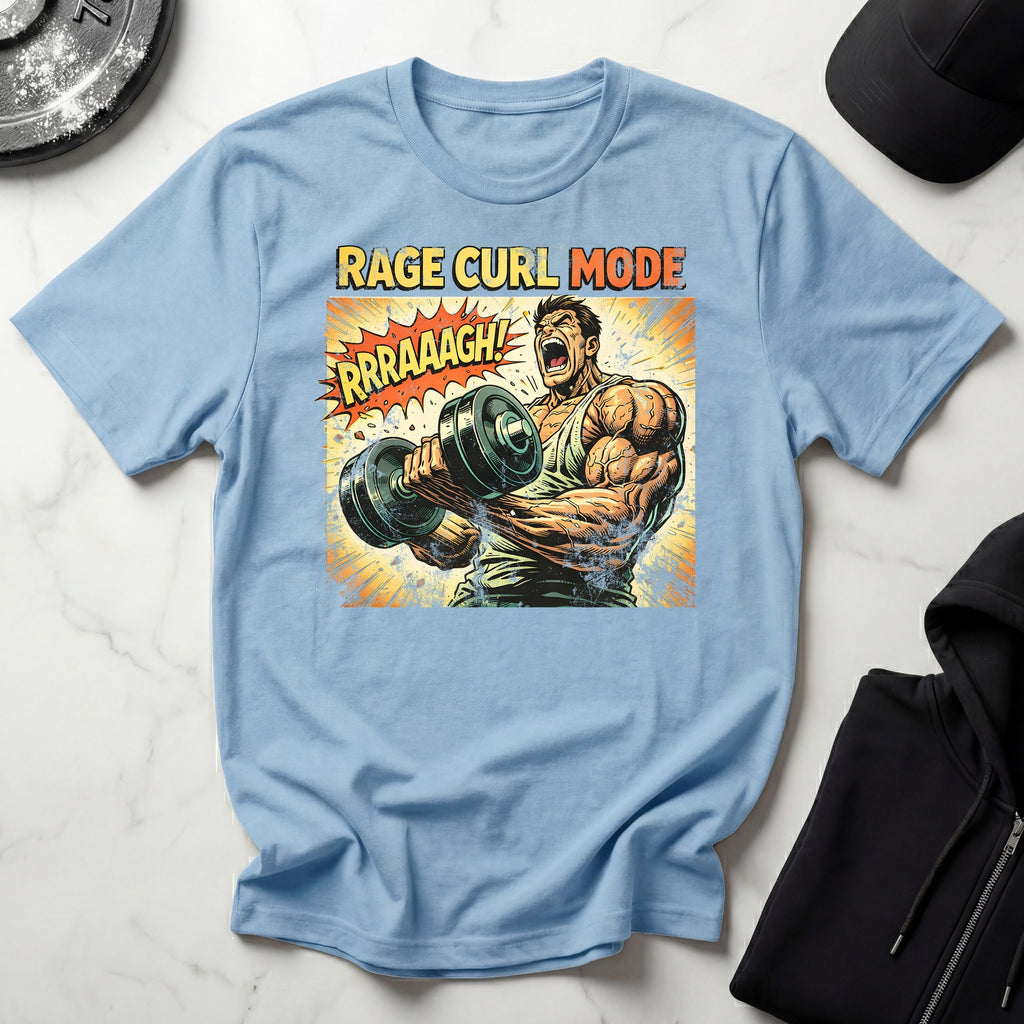 Retro Comic Rage Curl Gymwear T-Shirt
