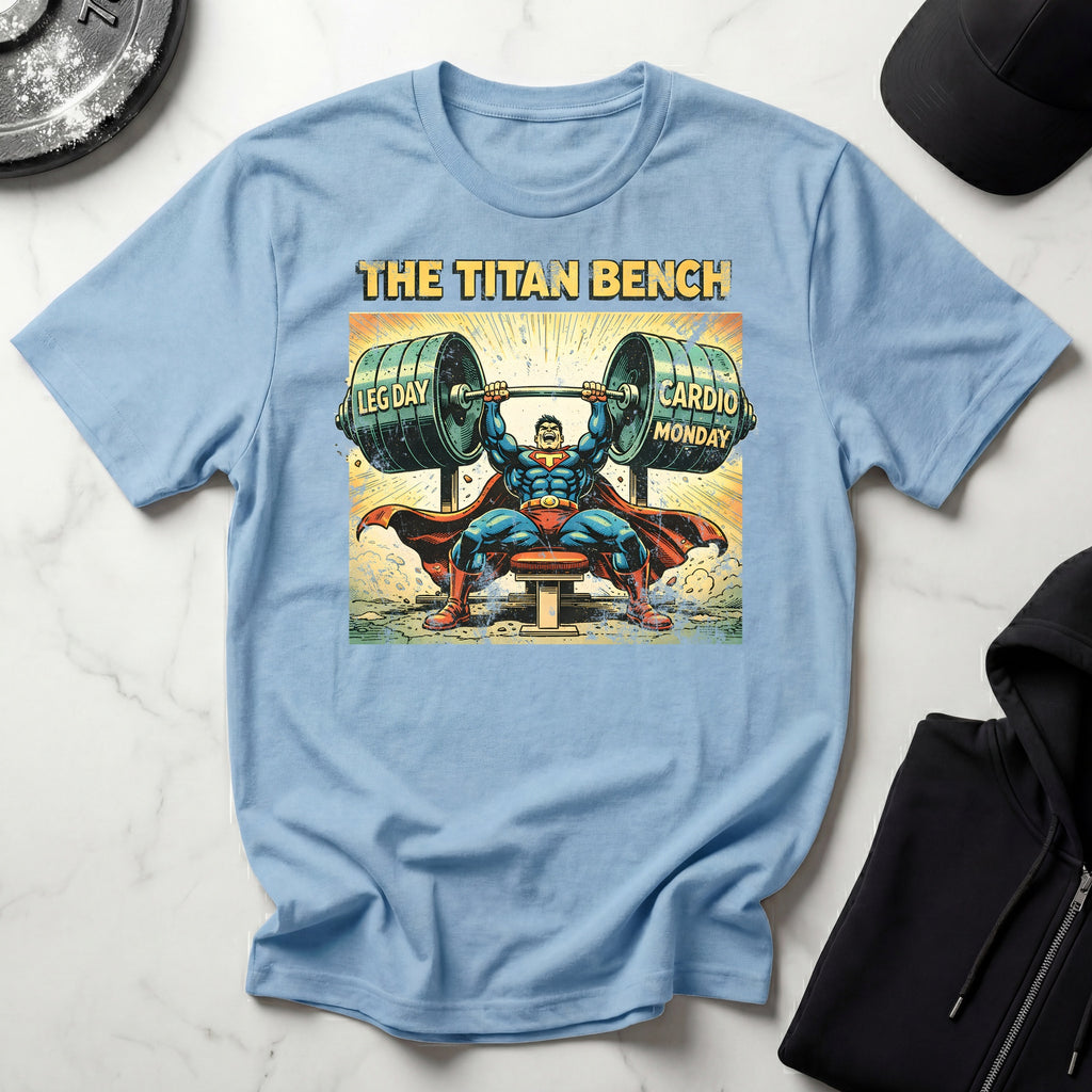 Retro Comic Titan Bench Gymwear T-Shirt