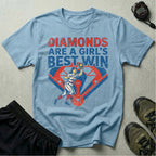 Softball Diamonds Girls Are Best Win Gym T-Shirt