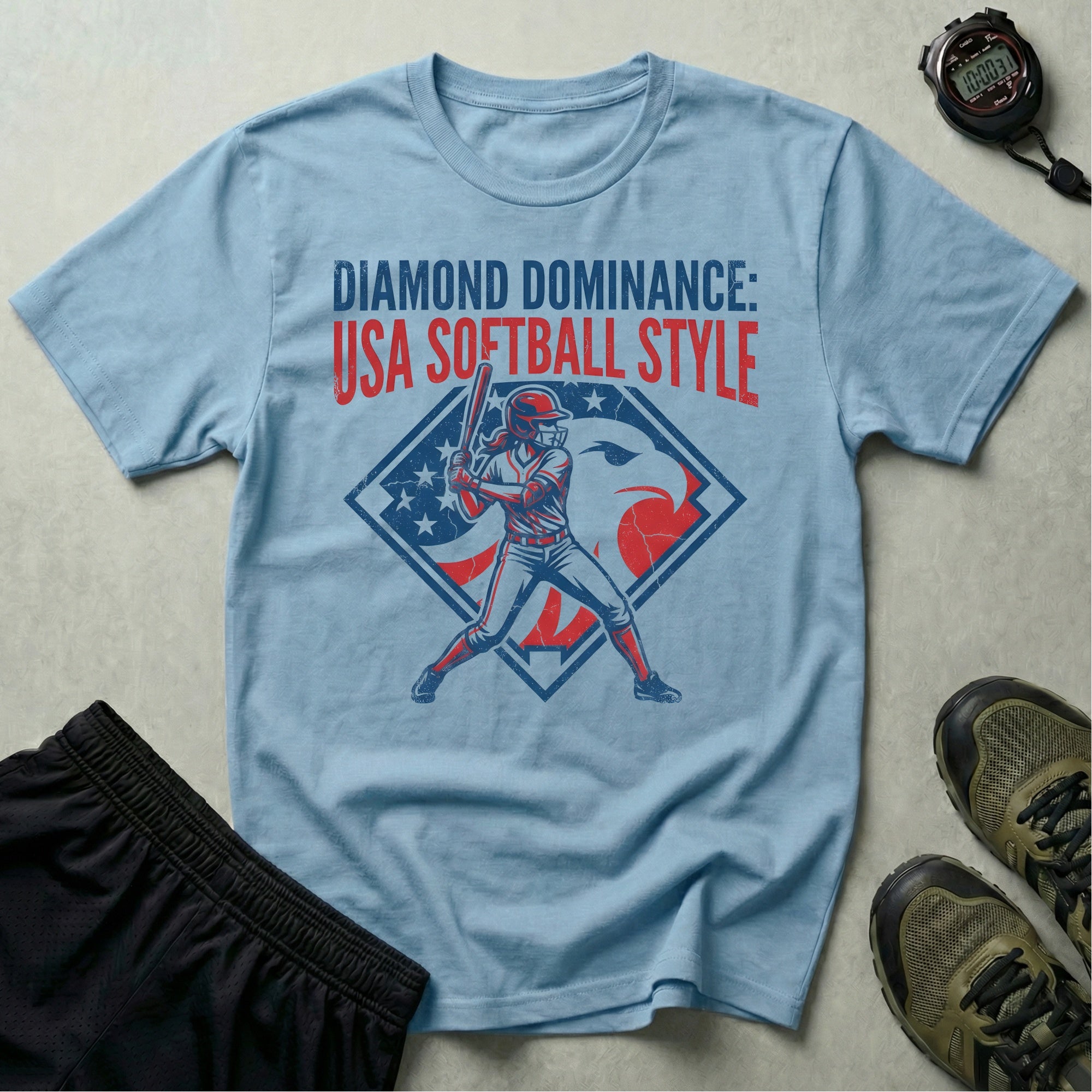 Diamond Dominance Softball USA Style Gym T-Shirt