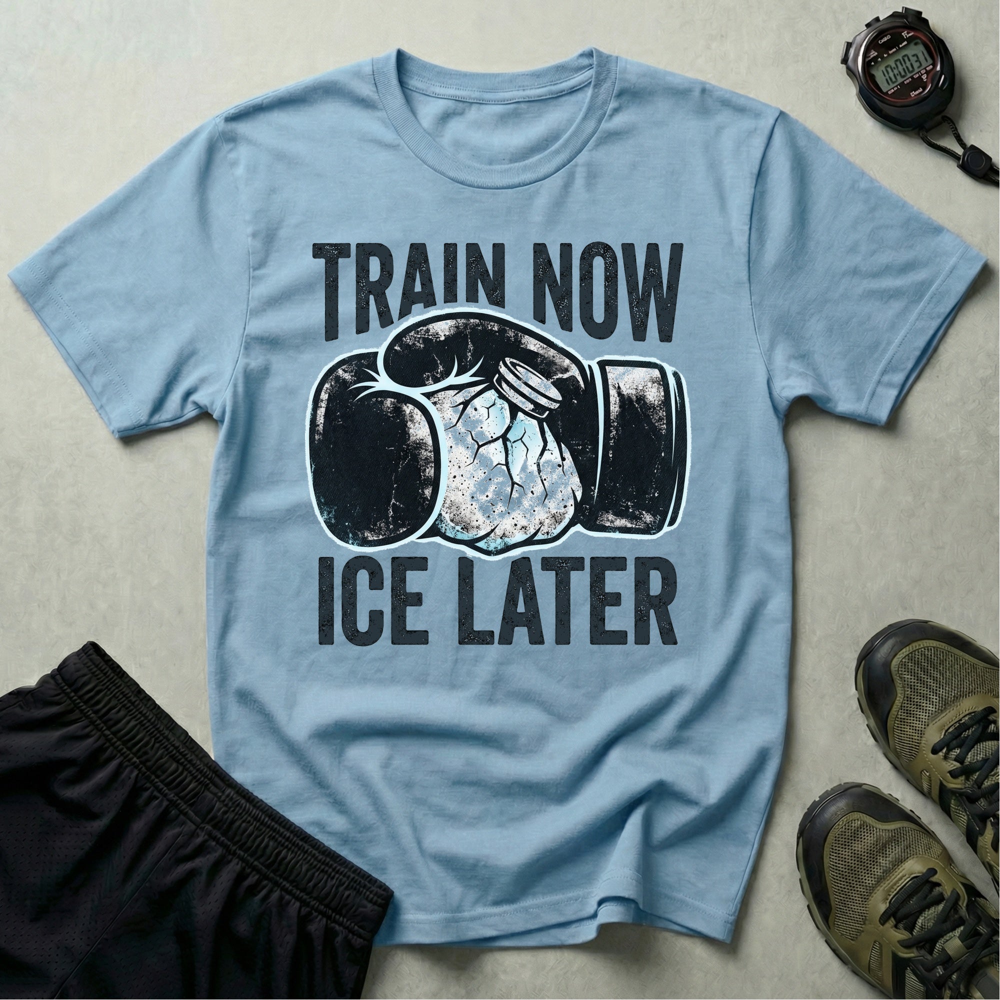 Train Now Ice Later Boxing Gym T-Shirt