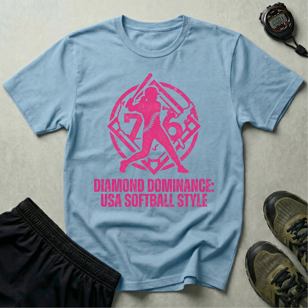 Diamond Dominance Softball USA Gym T-Shirt