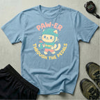 Cycling Cat Illustration T-Shirt