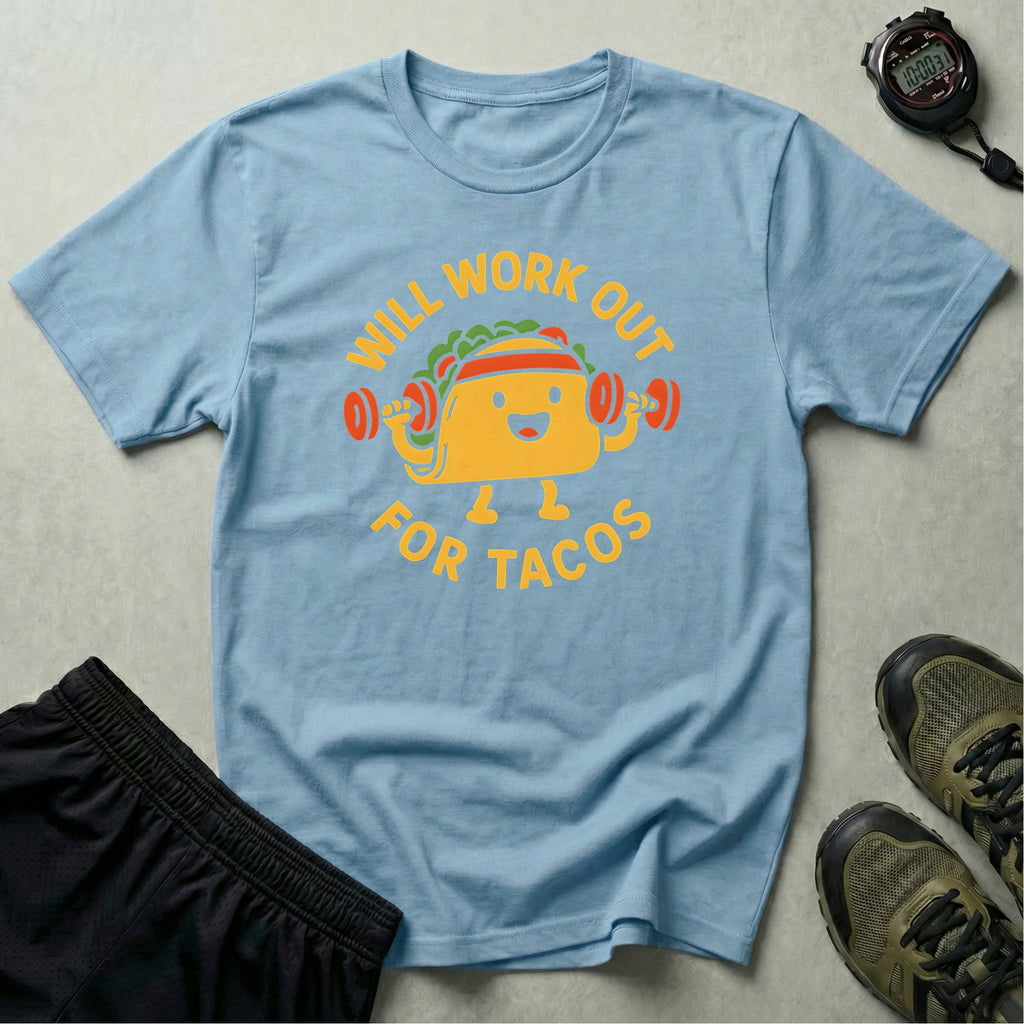 Taco Weightlifting Mascot T-Shirt