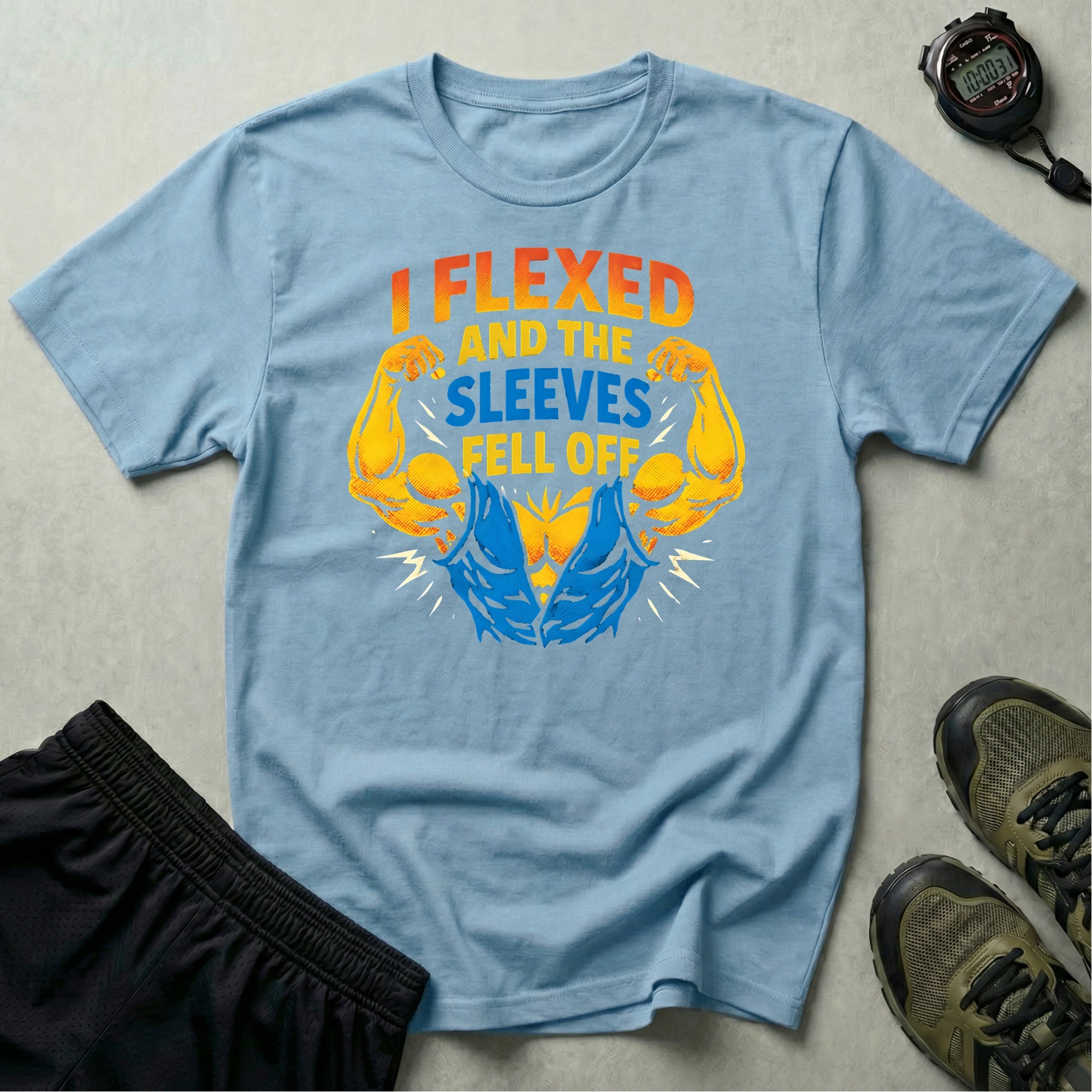 Flexed Arms Sleeves Off T-Shirt