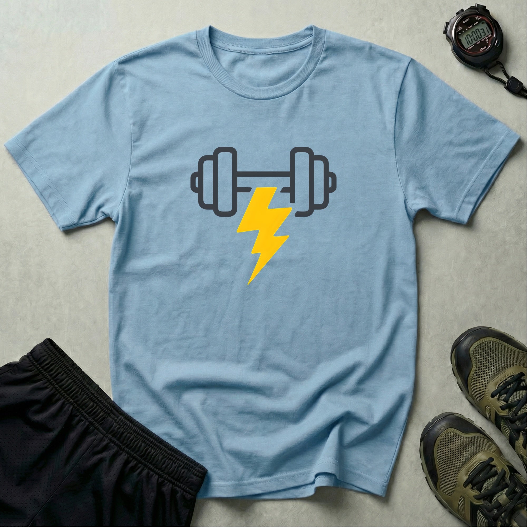 Lightning bolt dumbbell T-Shirt